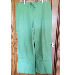 SB Scrubs "bright aloe" xl multi pocket scrub pant